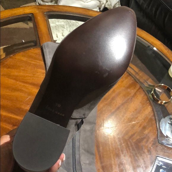 Cole Haan Over the Knee Grey Boots - Picture 3 of 4